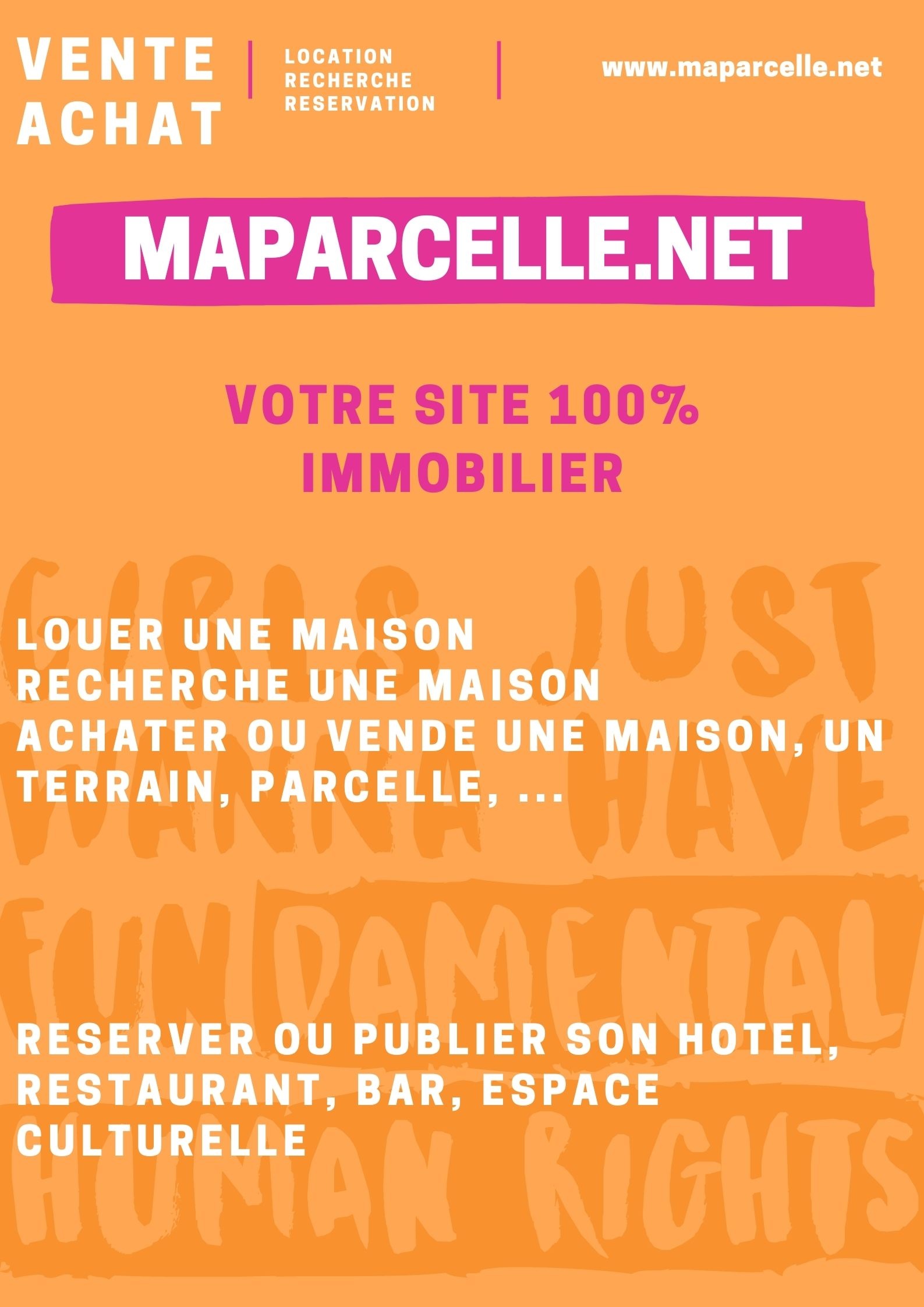 MAPARCELLE.NET, Le site web 100% immobilier