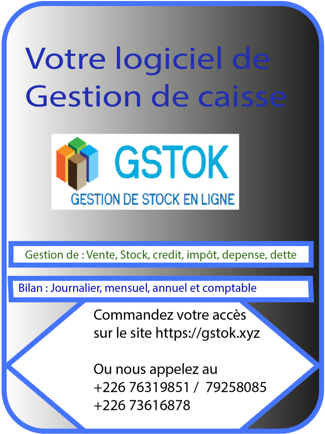 Logiciel de gestion des stocks en ligne GSTOK