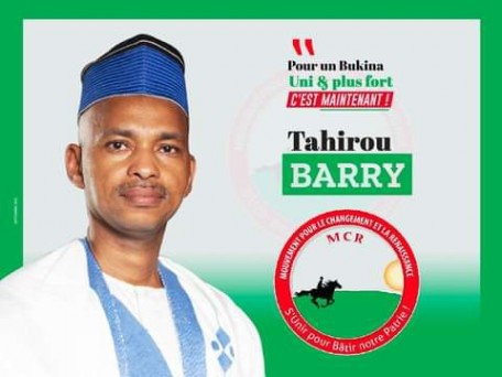 Tahirou BARRY candidat à la présidentielle de 2020 du Burkina